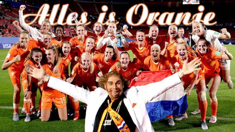 Alles is oranje Rooie Rico met Oranje Leeuwinnen