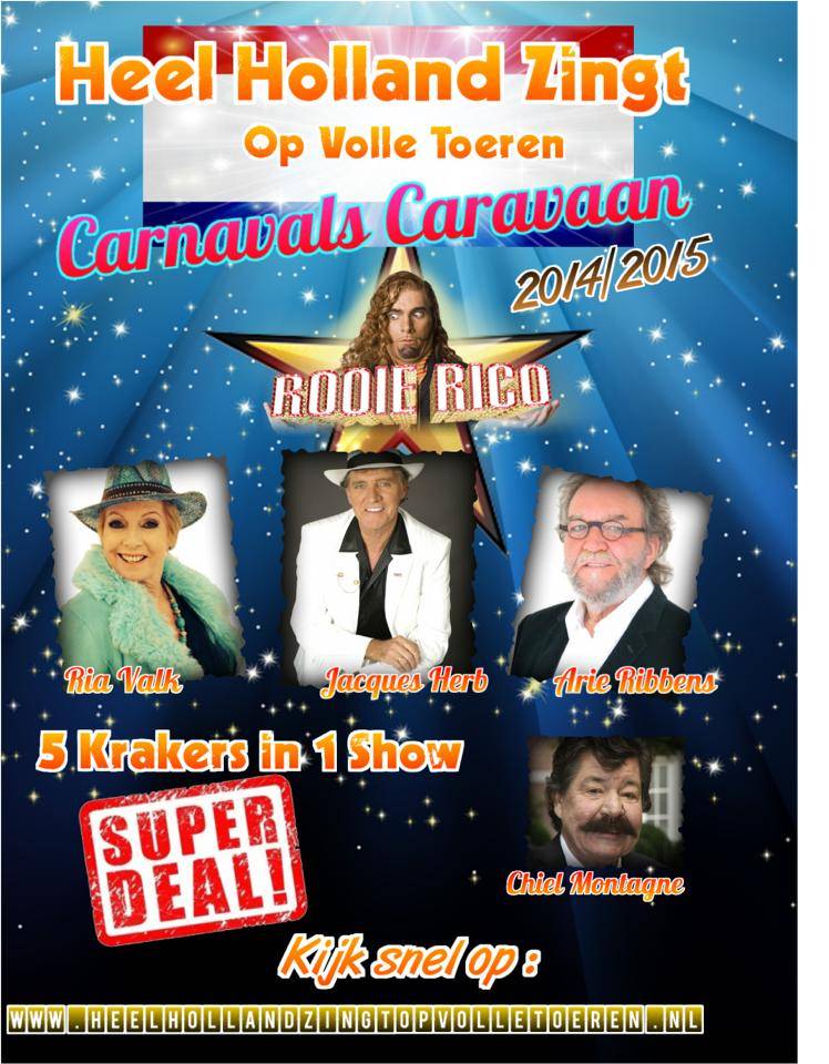 Rooie Rico - Carnaval met Ria Valk Arie Ribbens Jacques Herb Chiel Montagne