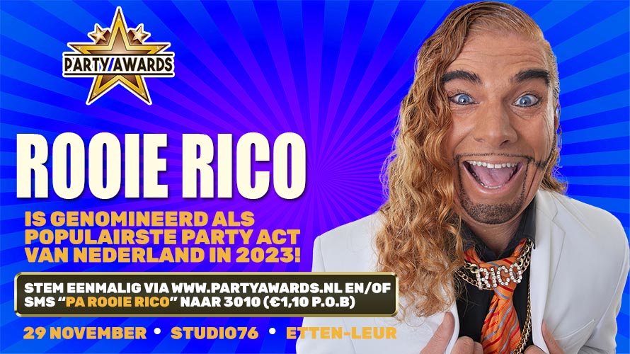 Rooie Rico Party Awards 2023
