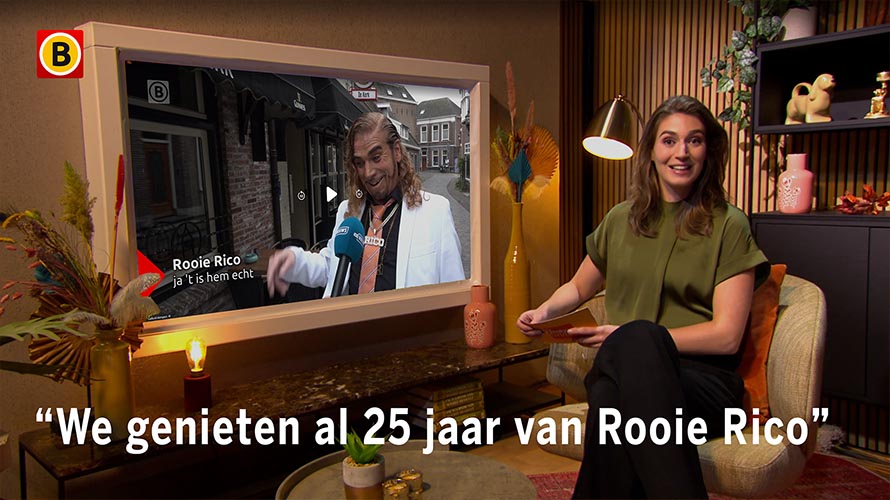 Rooie Rico al ruim 25 jaar in het vak bij Omroep Brabant